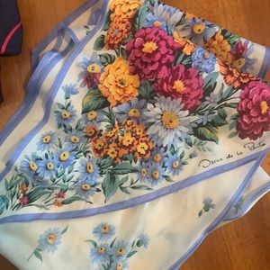 Vintage Oscar de la Renta silk scarf